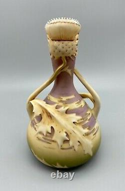 Art Nouveau Amphora Austrian Leaf Vase