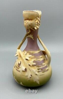 Art Nouveau Amphora Austrian Leaf Vase