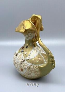 Art Nouveau Amphora Jeweled Vase Klimt Paul Daschel Riessner Kessel Teplitz