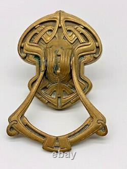 Art Nouveau Early Austrian Ges Gesch Superb Design Brass Door Knocker