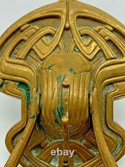 Art Nouveau Early Austrian Ges Gesch Superb Design Brass Door Knocker