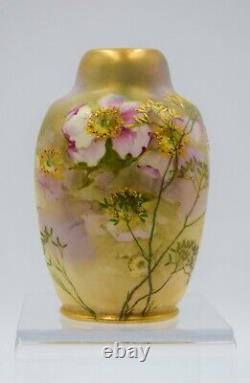 Art Nouveau Ernst Wahliss Austrian Hand Painted Vase