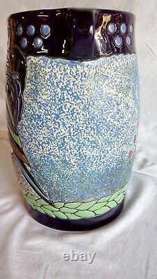 Art Nouveau Jugendstil Teplitz RStK Austrian Amphora Ceramic Handled Vase C. 1900