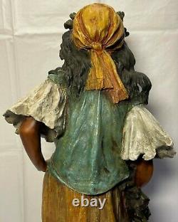 Art Nouveau Maiden RStK Turn Teplitz 25 Sculpture Amphora Woman Statue Pottery
