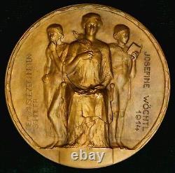 Art Nouveau Medal by P. Breithut 1914 Austrian Chamber of Commerce & Industry
