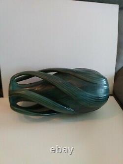 Art Nouveau Pottery Vase Austrian Amphora vintage Arts And Crafts Go With Green