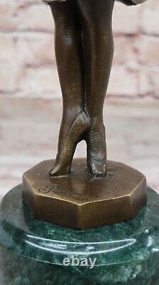 Art Nouveau Prima Ballerina Dancer Children Bronze Sculpture by Preiss Decor