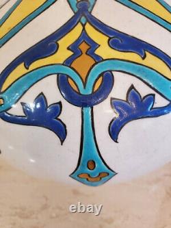Art nouveau Spanish vase signed RIO Vibrant