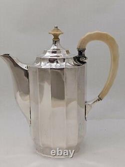 Austria Josef Carl von Klinkosch 800 Silver Coffee Pot Milk Jug Set Sterling