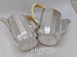 Austria Josef Carl von Klinkosch 800 Silver Coffee Pot Milk Jug Set Sterling