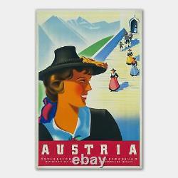 Austria Travel Poster 1930s Vintage Art Print GICLEE ARCHIVAL Poster Wall Decor