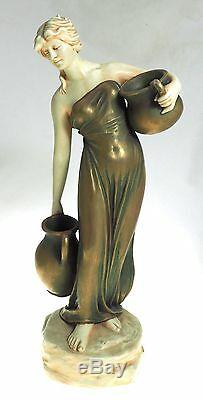 Austrian Art Nouveau Bernard Bloch Water Girl Figurine