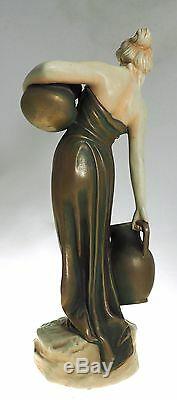 Austrian Art Nouveau Bernard Bloch Water Girl Figurine