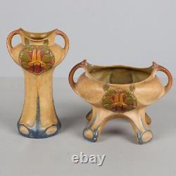 Austrian Art Nouveau Ceramic Dressler Vase 1900