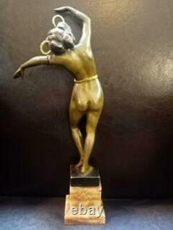 Austrian Bronze Art Nouveau Figure of A Erotic Dancer by CARL KAUBA