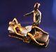 Austrian Cold Painted Bronze Naked Girl in Bed with Moroccan man F Bergmann