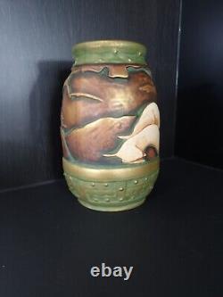 Austrian Czech Amphora Vase Weasels