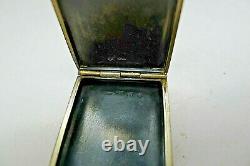 Austrian G. A. S. Solid Silver Guilloche Enamel Snuff Box George Adam Scheid Rare
