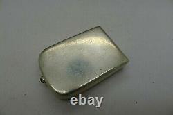 Austrian G. A. S. Solid Silver Guilloche Enamel Snuff Box George Adam Scheid Rare