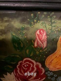 Austrian Painter Unknown Inscribed Anniversary Gift to Wife 1980 Art Nouveau