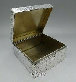 Austrian Rare 900 Coin Silver Box G. A. S. George Adam Scheid Amazing Piece