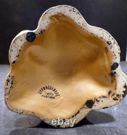Austrian Teplitz Bernard Bloch Art Nouveau Woman Crown Oak Ware Vase 12-MINT-A