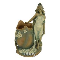 Bernard Bloch Austrian Art Nouveau Amphora Pottery Maiden Art Nouveau Vase