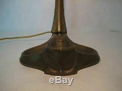 Best Of The Best Bronze Austrian Art Nouveau Lamp With Lovely Multicolored Gems