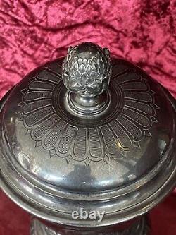 Biedermeier Trophy Bowl Silver-plate Circa 1876 Art Nouveau antique Austrian cup
