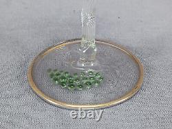 Bimini Austrian Green Grapes Lampwork Small Art Glass Wine Circa 1920s