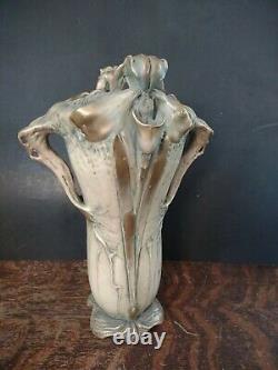 Bohemian Art Nouveau Amphora Vase RSTK Stellmacher Teplitz Unusual