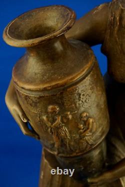 Cherch for Goldscheider Nude woman sculpture terracotta ceramic 1800 XIX Austria