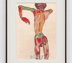 Egon Schiele Drawing Nude Male Gay Portrait Sketch Expressionism Austrian