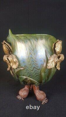 Elegant Art Nouveau Austrian Lotz Vase Crete PG6893 From 1900