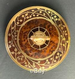 Erhard Sohne Art Nouveau Austrian tobaccos jar brass inlaid MINT