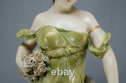 Ernst Wahliss Alexandra Porcelain Works Art Nouveau Maiden Statue Figurine C1905
