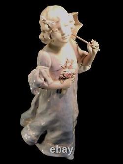 Ernst Wahliss Biscuit Porcelain Statue 15 Hallmarked EW Vienna Austria 1890 ExC