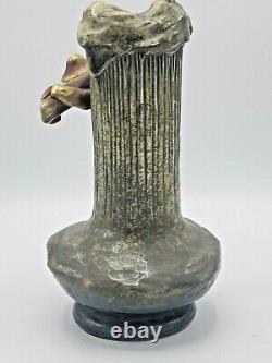 Exquisite Antique Imperial Amphora Turn Austria Vase Art Nouveau 12 Figural Man