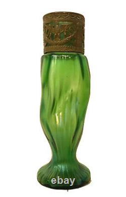 Fine Vintage Art Nouveau Austrian Glass Vase 8 High