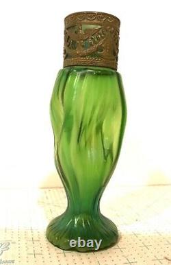 Fine Vintage Art Nouveau Austrian Glass Vase 8 High
