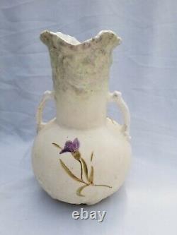 G&G Teplitz Austrian Bohemian Amphora Ewer Vase Antique Pottery Art Nuevo Decor