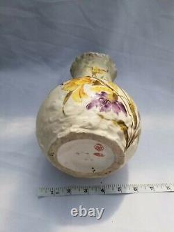 G&G Teplitz Austrian Bohemian Amphora Ewer Vase Antique Pottery Art Nuevo Decor