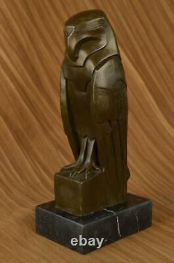 Gorgeous Art Nouveau Deco Austrian Bronze Numbered Owl Artwork Sculpture Dali