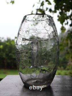 Joh. Loetz Witwe Kolomon Moser Crackle Crocodil Art Nouveau Crystal Glass Jug