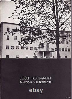 Josef Hoffmann Sanatorium PURKERSDORF Wiener Secession Architecture Design RARE