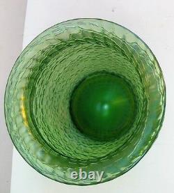 LOETZ Austrian Iridescent Glass Vase CRETE CHINE c. 1905 antique art nouveau