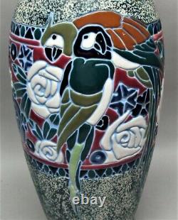 Large 19.5 Signed AMPHORA ART AUSTRIAN NOUVEAU Deco Pottery Vase c. 1920