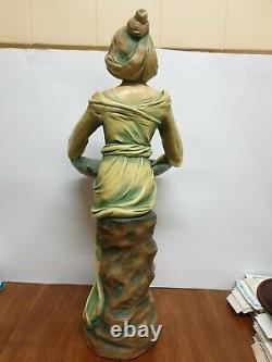 Large Austrian Art Nouveau Woman Figurine Bernard Bloch