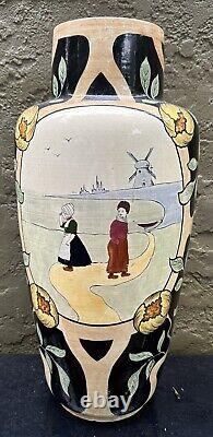 Large Decorative Austrian Floor Vase Urn