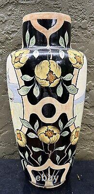 Large Decorative Austrian Floor Vase Urn